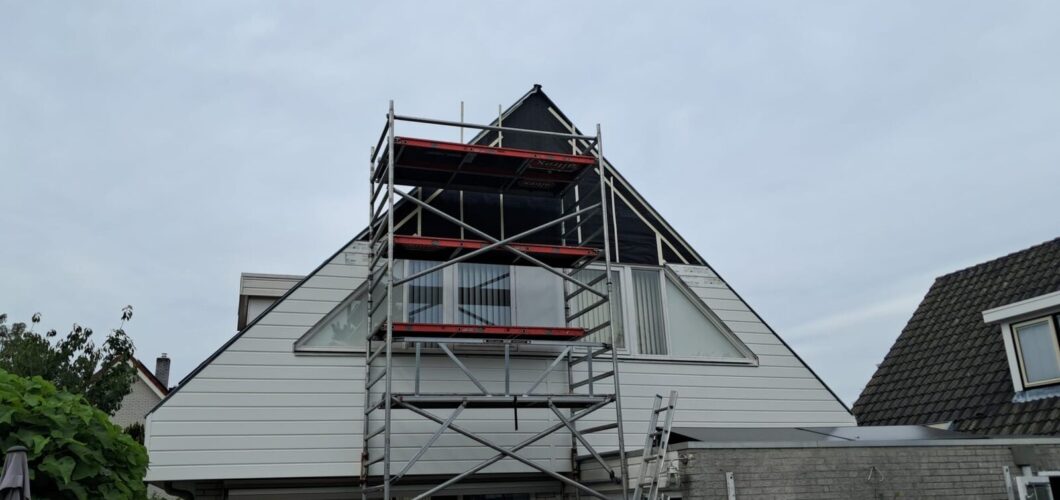 Gevel half klaar - Geveltechniek Zagers